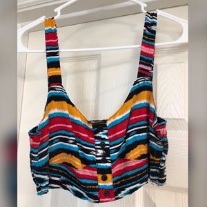 Multi color crop top
